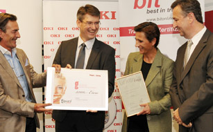 Platz 1 Burgenland, Stephan Sticher, bit; Horst Stagl, Karin Eglau und Wolfgang Martin Stangl, KRAGES.